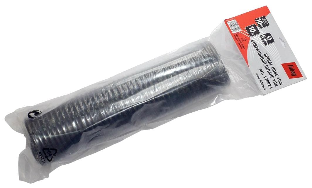 Шланг Fubag нейлоновый спиральный с фитингами 6x8 10 м 170024