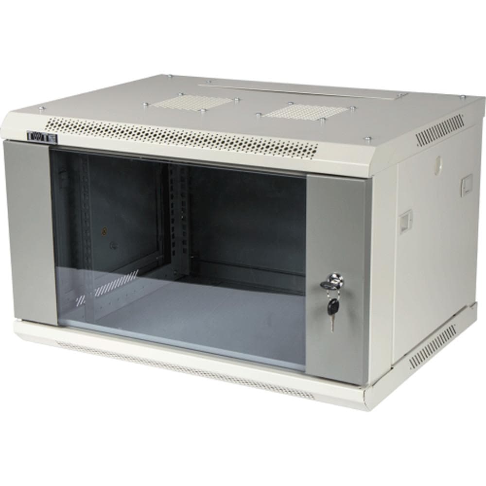 Шкаф телекоммуникационный TWT TWT-CBWPG-6U-6X4-GY серый