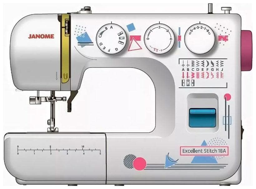 Швейная машина Janome Excellent Stitch 18A белый