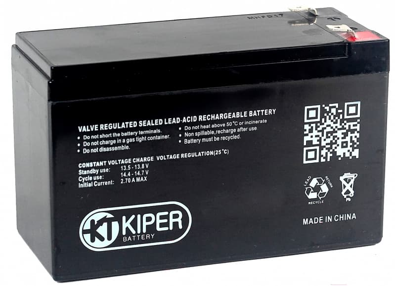 Аккумулятор для ИБП Kiper 12V/9Ah (HR-1234W F2)
