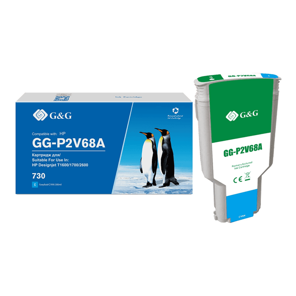 Картридж G&G GG-P2V68A голубой