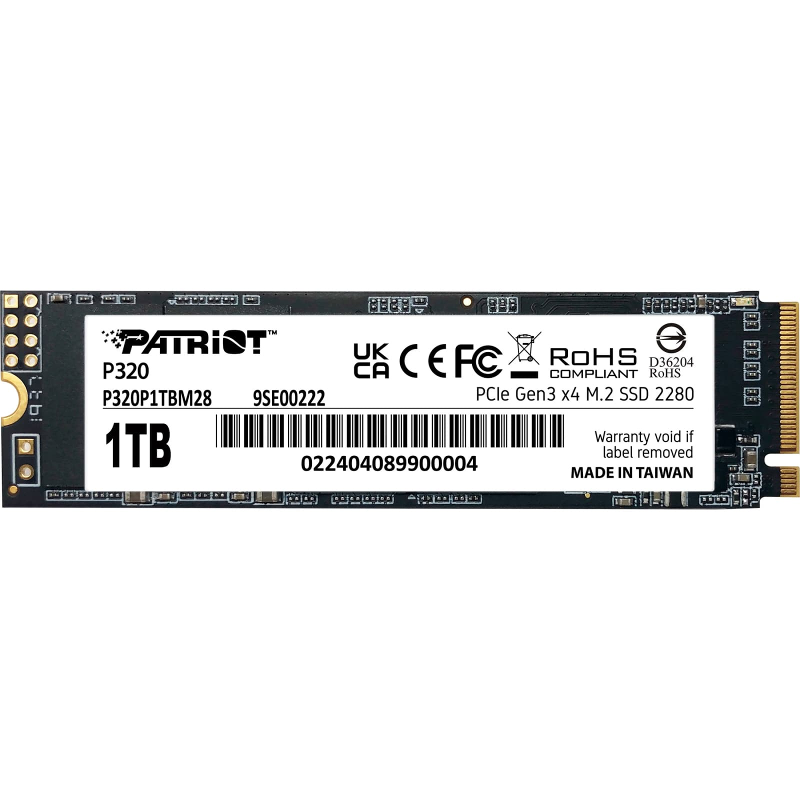 SSD диск Patriot P320 1TB (P320P1TBM28)