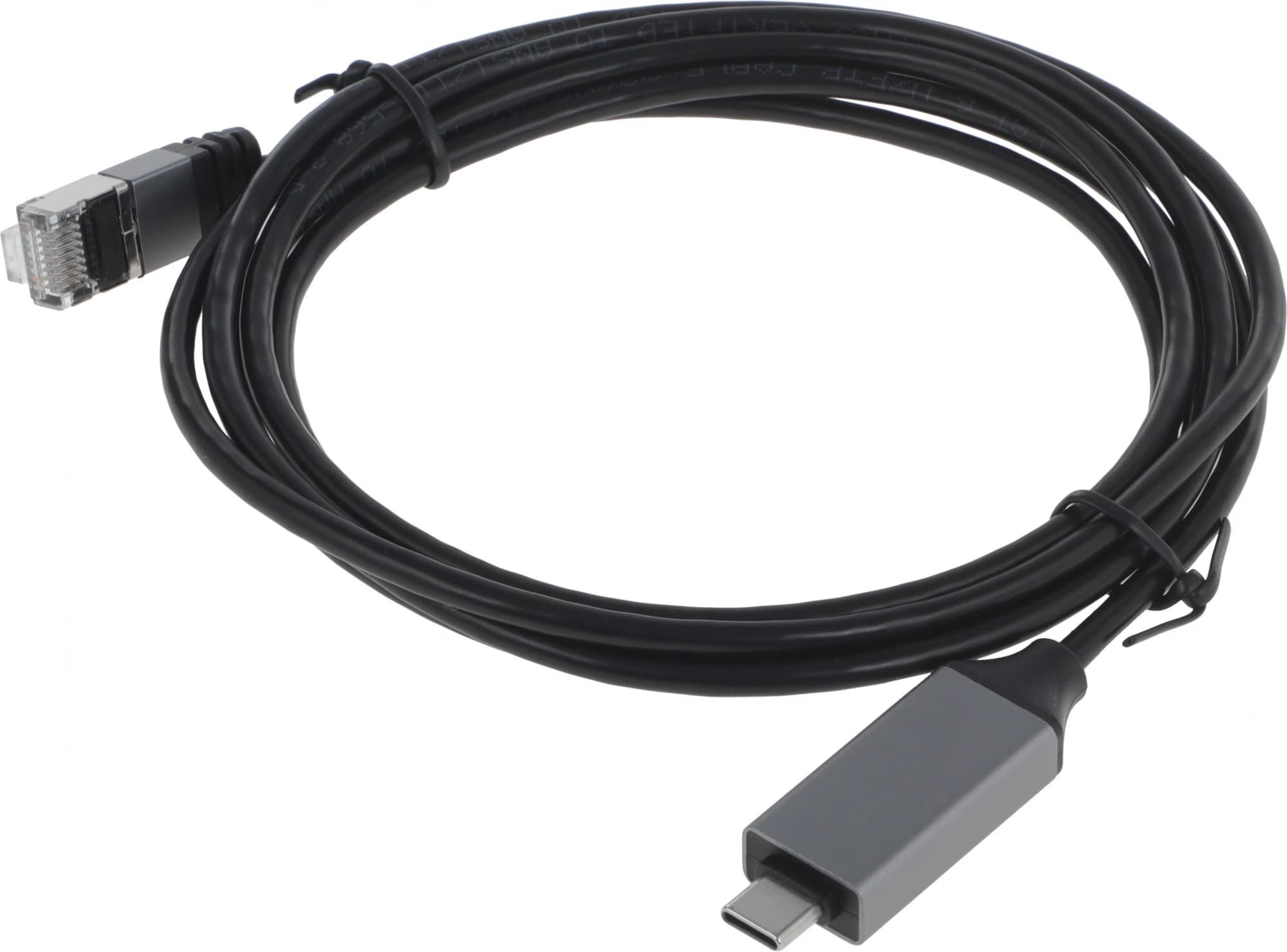 Кабель Buro BU-USB-C-LAN1000-2m черный