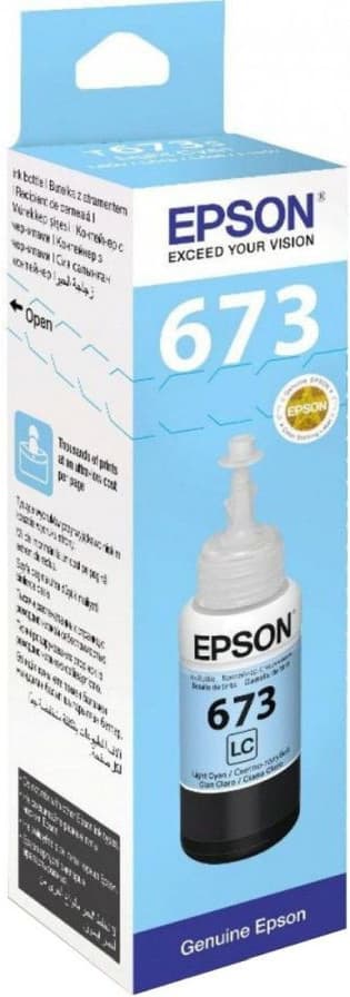 Чернила Epson 673 T6735 EcoTank светло-голубой (C13T673598)