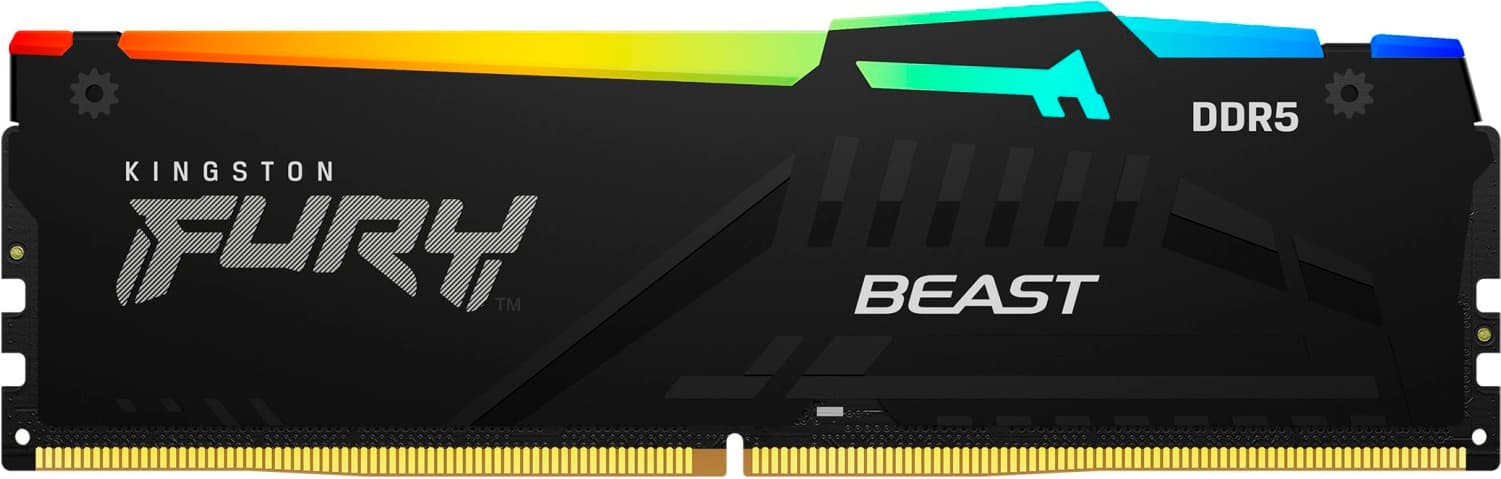 Оперативная память Kingston Fury Beast RGB 16GB DDR5 (KF564C32BBEA-16)