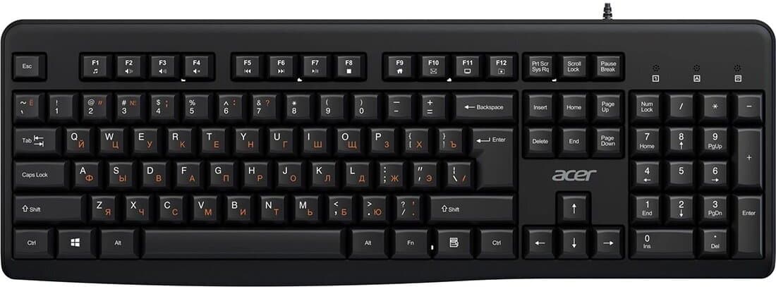 Клавиатура Acer OKW500 черный (ZL.KBDEE.01T)
