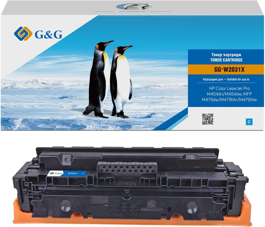 Картридж G&G 415X голубой (GG-W2031X)