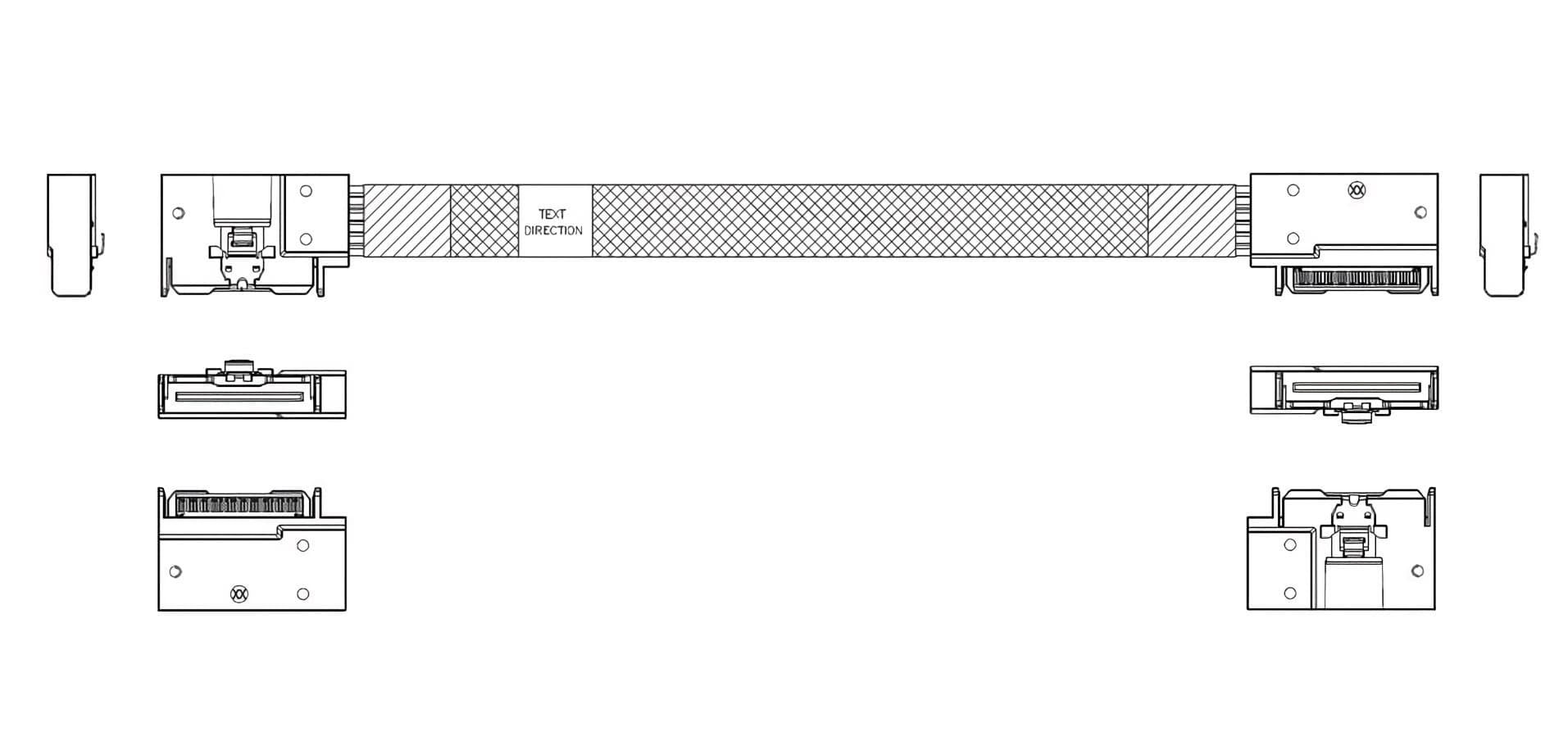 Кабель JPC P732FGB00800-1
